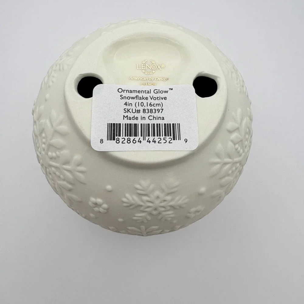 Lenox Ornamental Glow Snowflake Votive 4